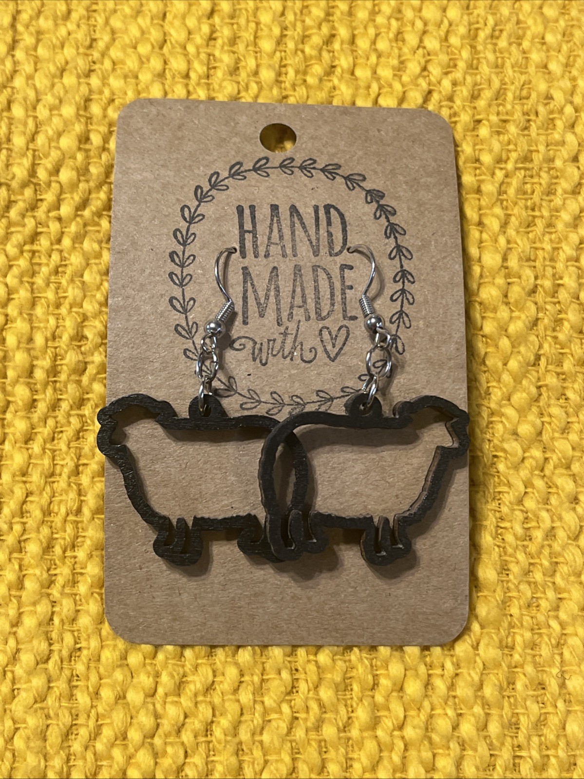Black Sheep Farm Animal Earrings NEW Bah Bah