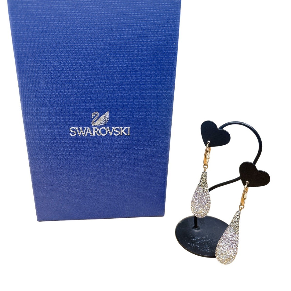 SWAROVSKI Large grain Rhinestone earring Not specified gold Women
