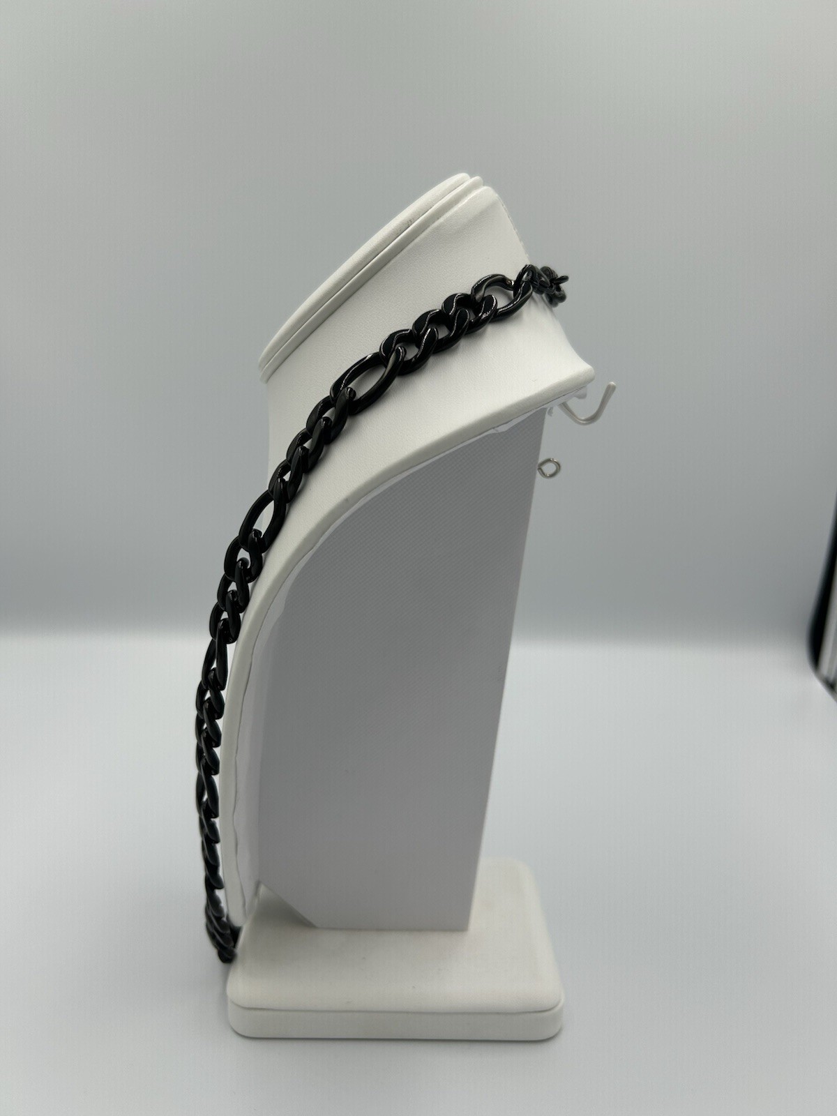 Chucky Black Figaro Chain Statement Necklace 24 Inch Costume Jewelry