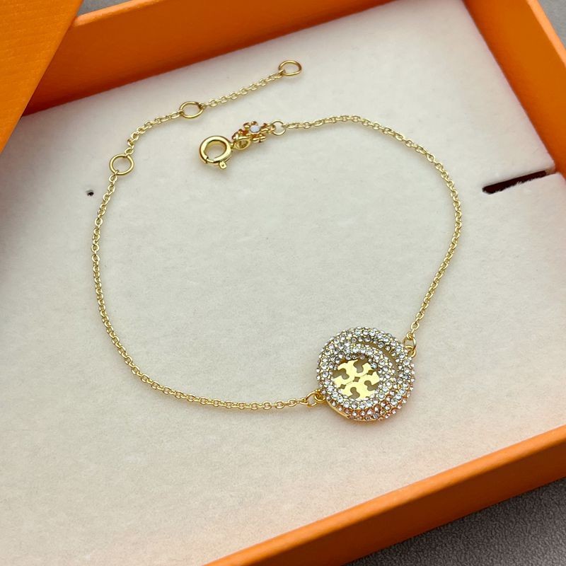 Gold Jewelry Set – Tory Burch Circle Pave Necklace and Earrings