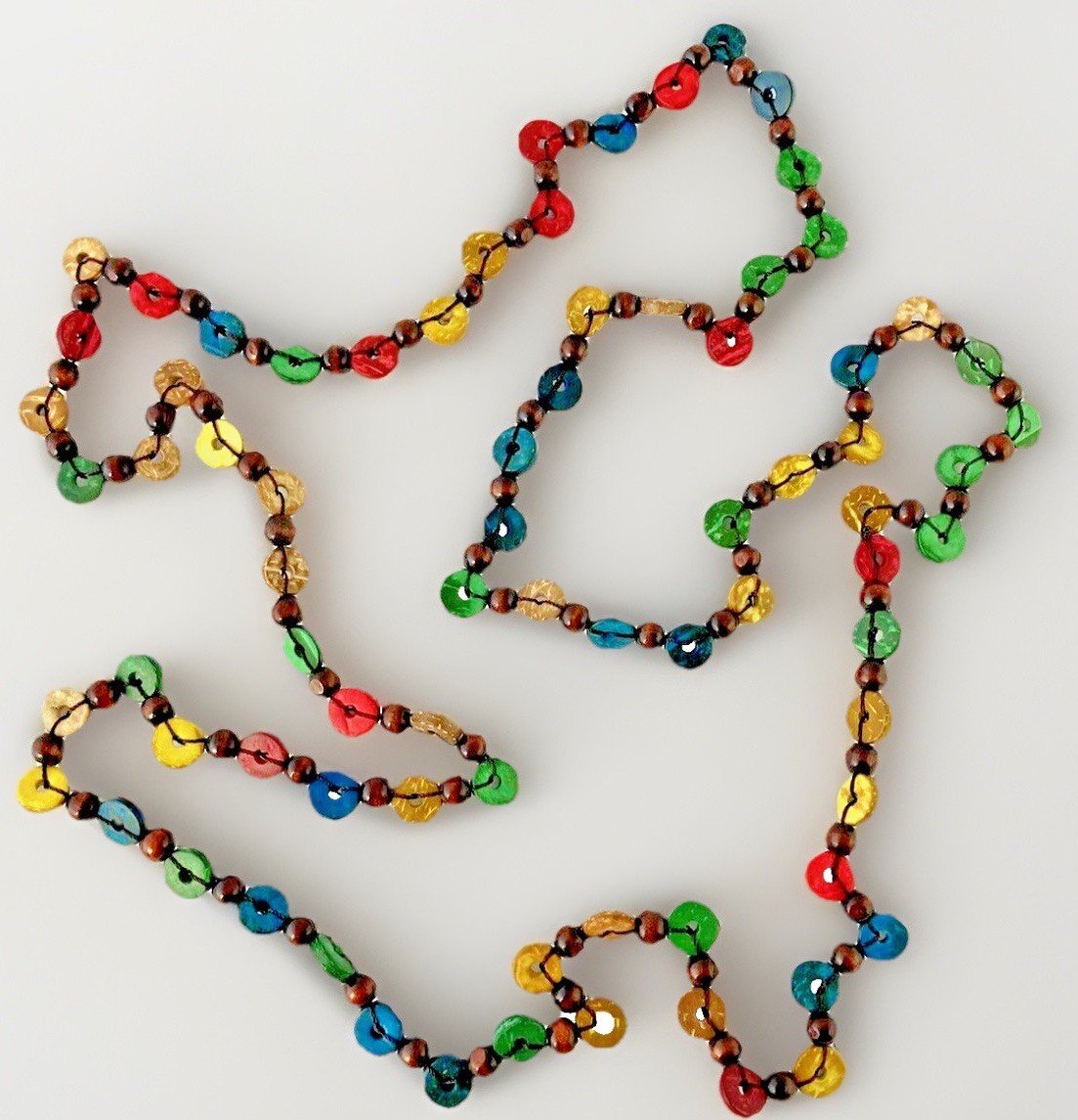 60’s Groovy Vintage NOS Love Beads Necklace RETRO Psychedelic HIPPIE Love Beads