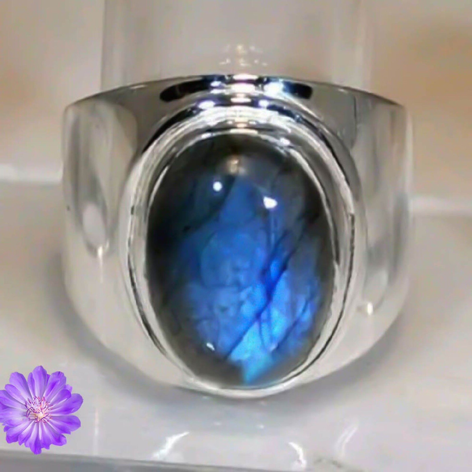 Labradorite Gemstone 925 Sterling Silver Ring Handmade Jewelry Ring For Gift
