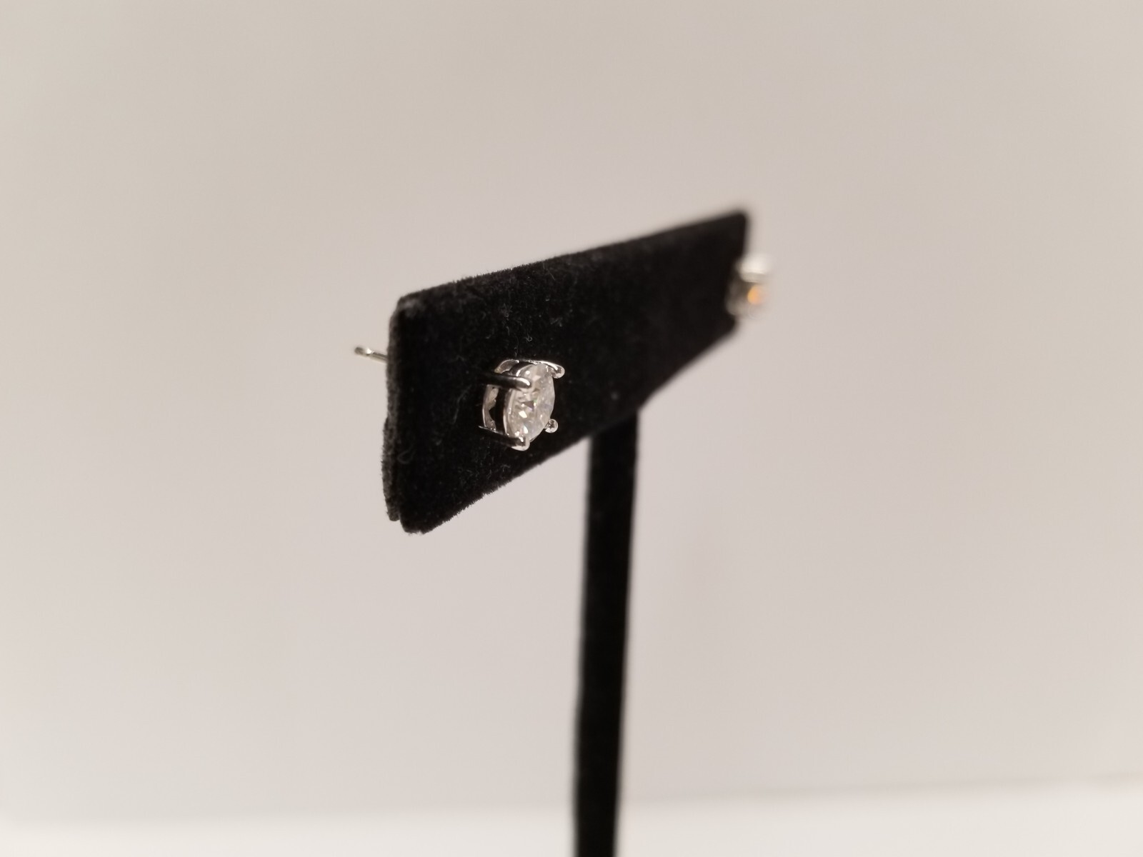 5mm Round Moissanite (0.5ct) 925 Sterling Silver Stud Earrings