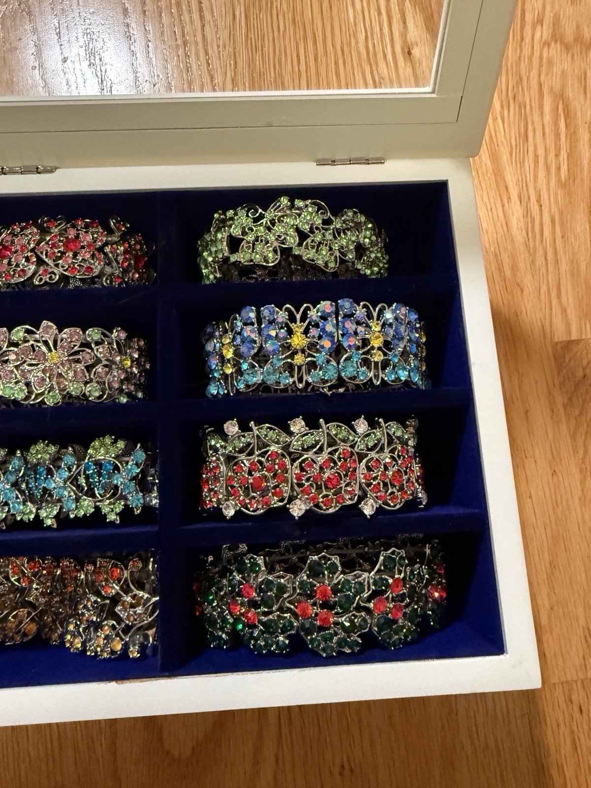 Willabee and Ward Sparkling Seasons Crystal Bracelets with Display Case