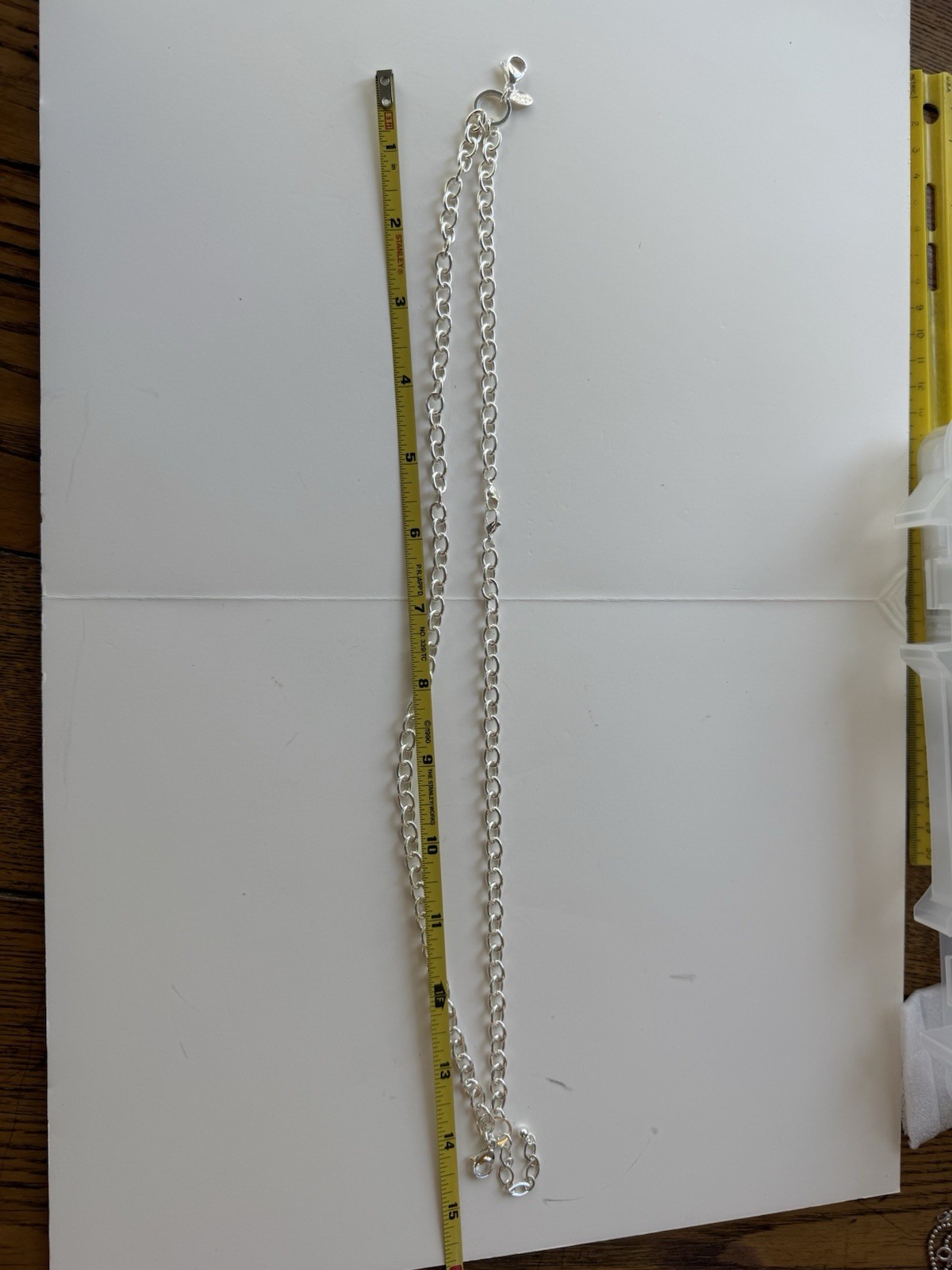 Origami Owl 30″ Silver Flat Oval Link Custom Chain
