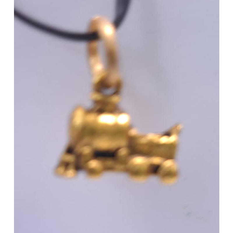 Goldtone Train Locomotive Engine Transportation Charm Pendant New 4 Necklace