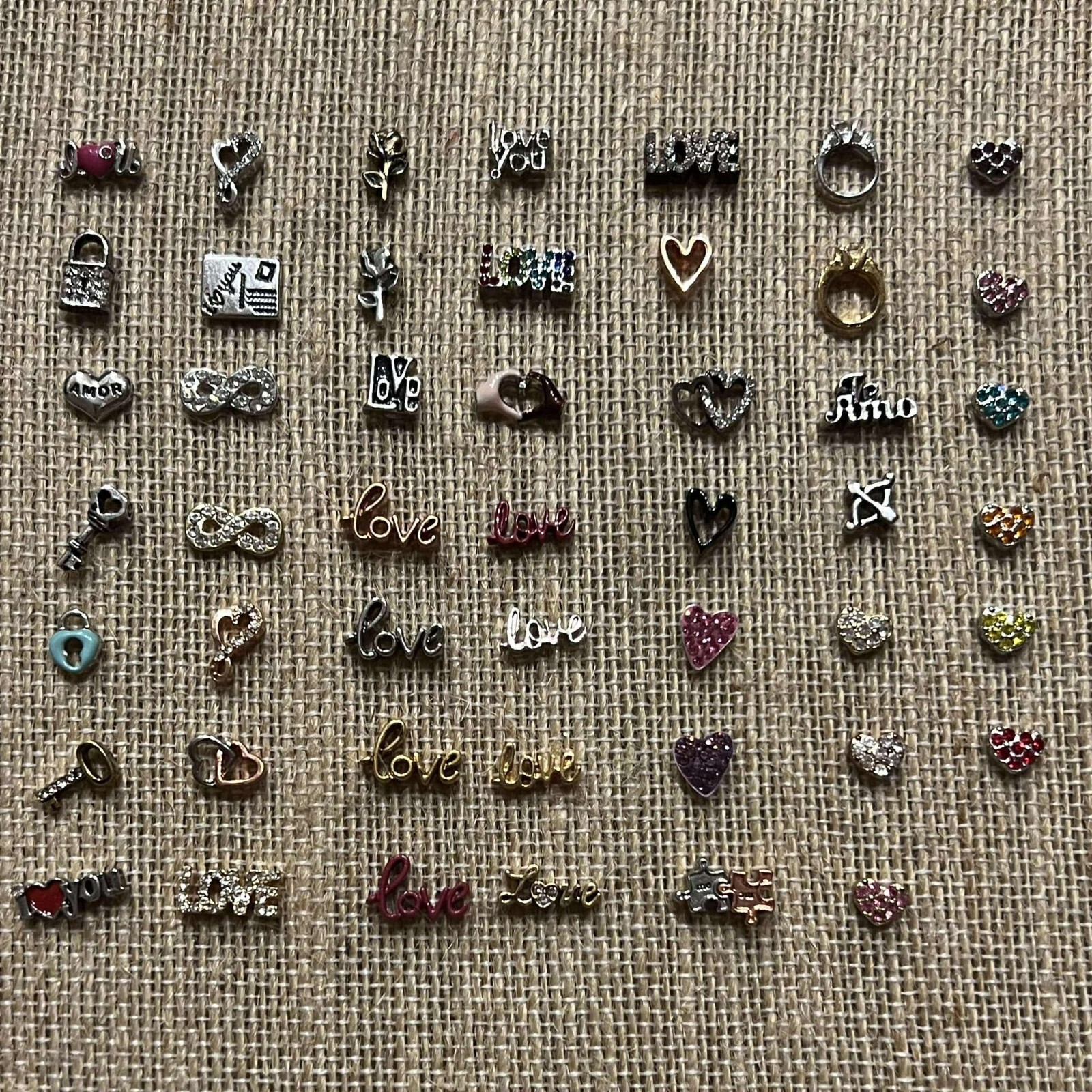 Authentic Origami Owl LOVE HEART ROMANCE Charms NEW
