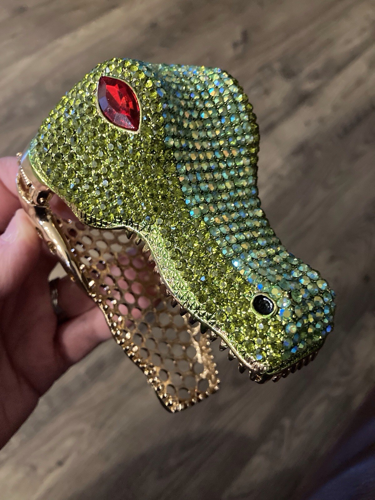 Statement Large Crocodile Alligator Reptile Bracelet