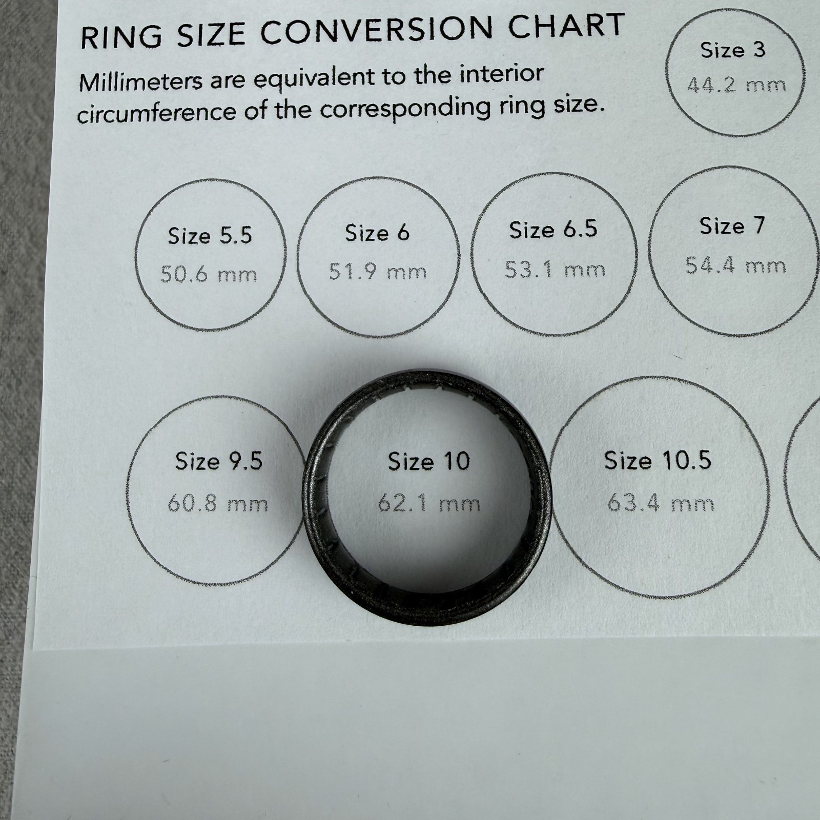 Enso Rings Platinum Gray Elements Classic Silicone Ring Adult Size 10