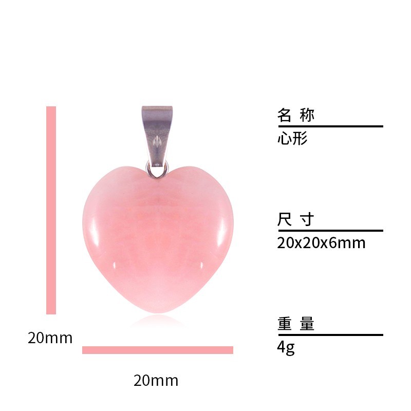 Fashion Natural heart Gemstone stone Silver P Beads Pendants 50pcs/lot Wholesale