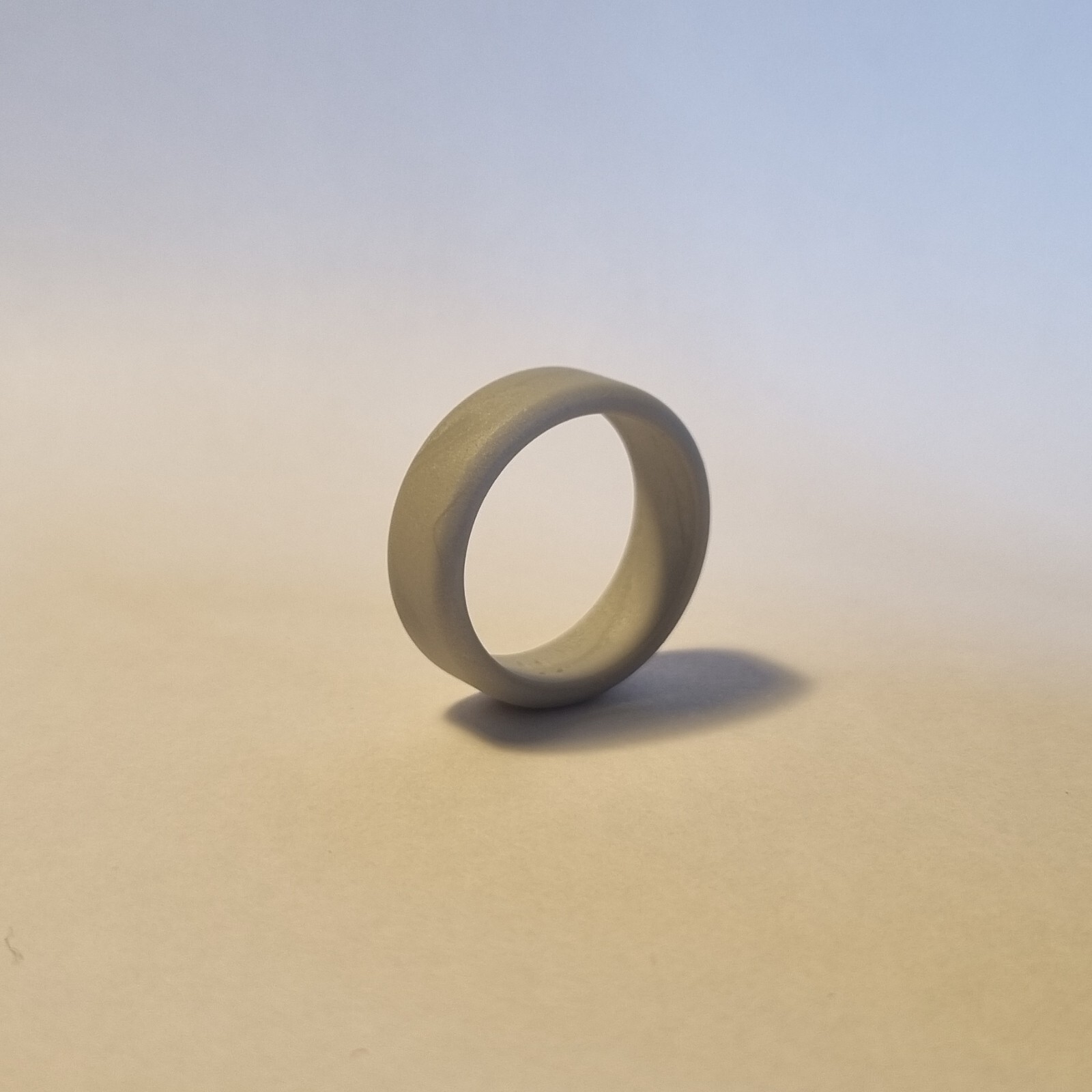 Premium Silicone Matte Bevelled Ring- Sport, Gym, Safety, Military- Size 7-14