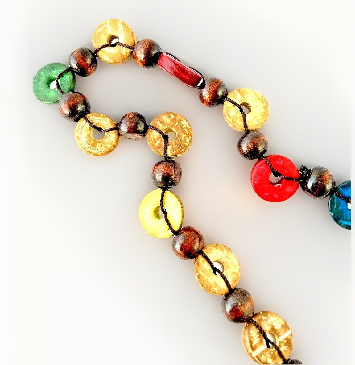 60’s Groovy Vintage NOS Love Beads Necklace RETRO Psychedelic HIPPIE Love Beads