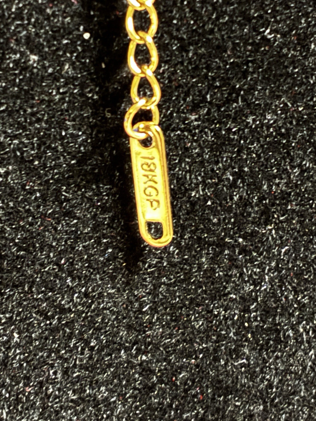 18KGP Gold Plated Chinese Character Pendant Necklace