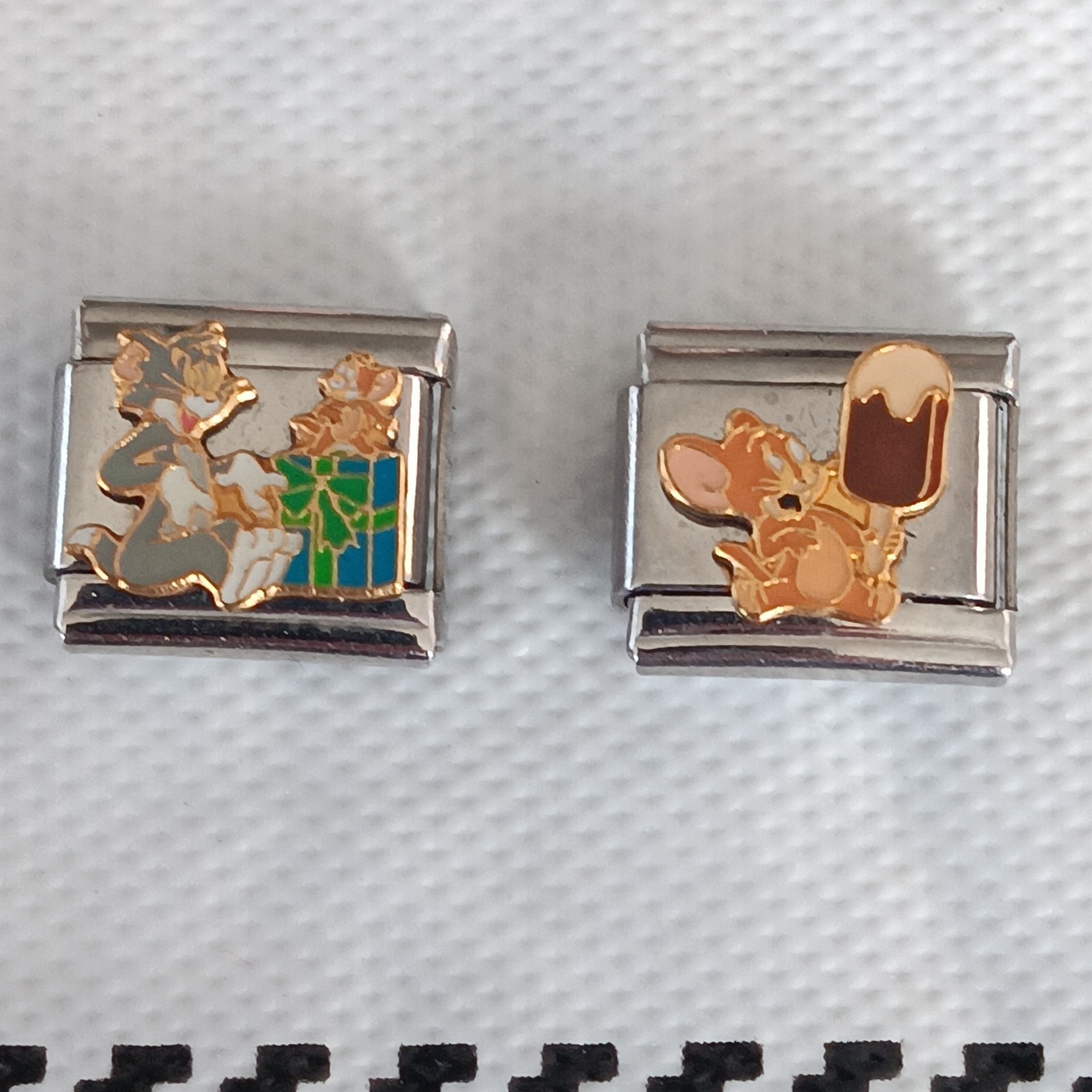Tom and Jerry Cartoon Italian Charm Link Enamel Link 9MM