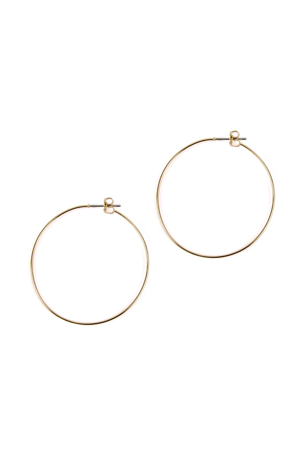 40mm Wire Hoop Earrings