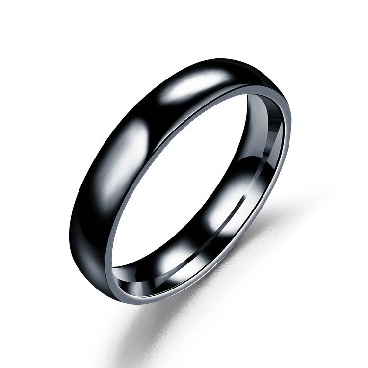 6mm Stainless Steel Wedding Band Ring Plain Comfort Fit Men Women Silver Black