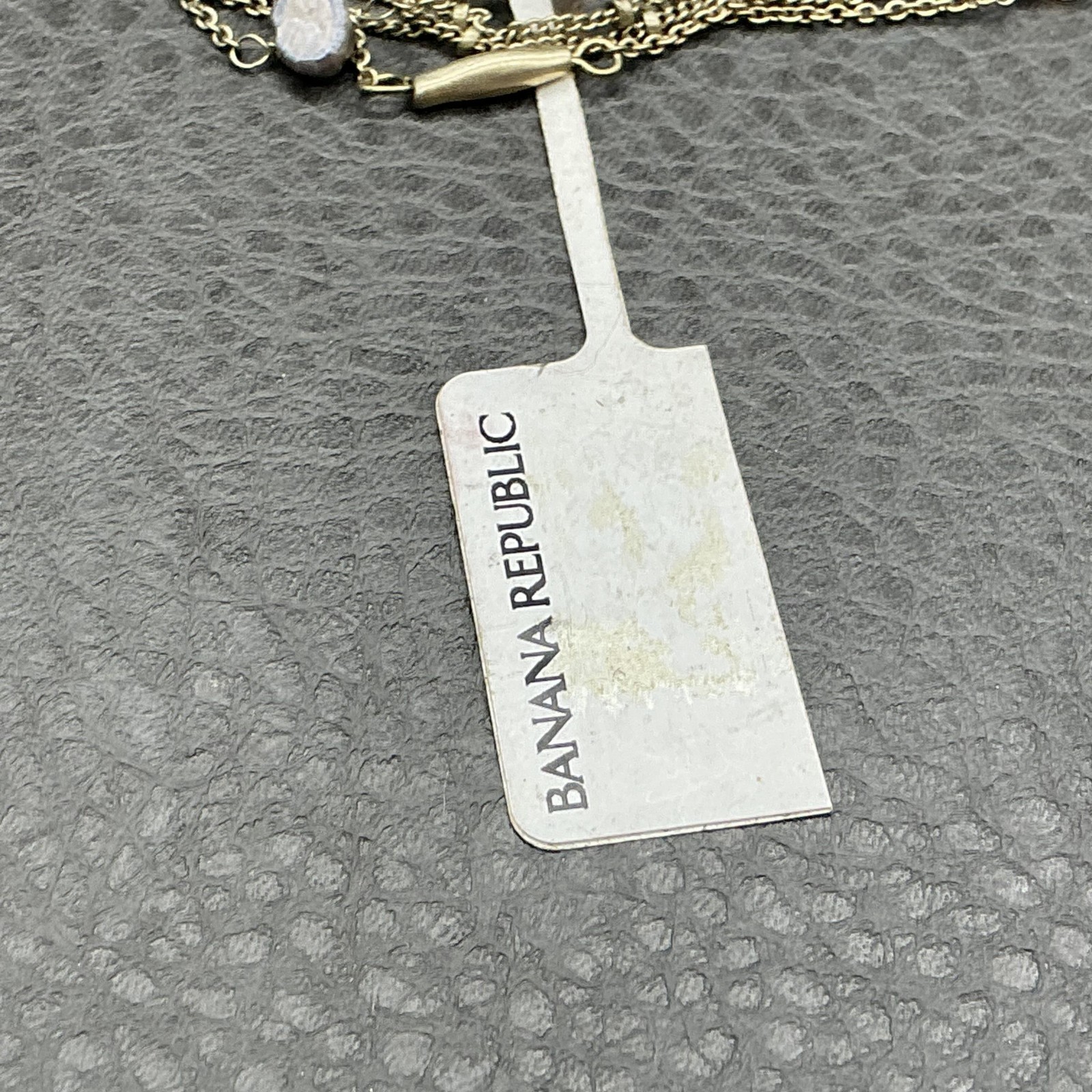 Banana Republic Bracelet Gold Tone Beaded Chain Womens 7.5 In Toggle Strand
