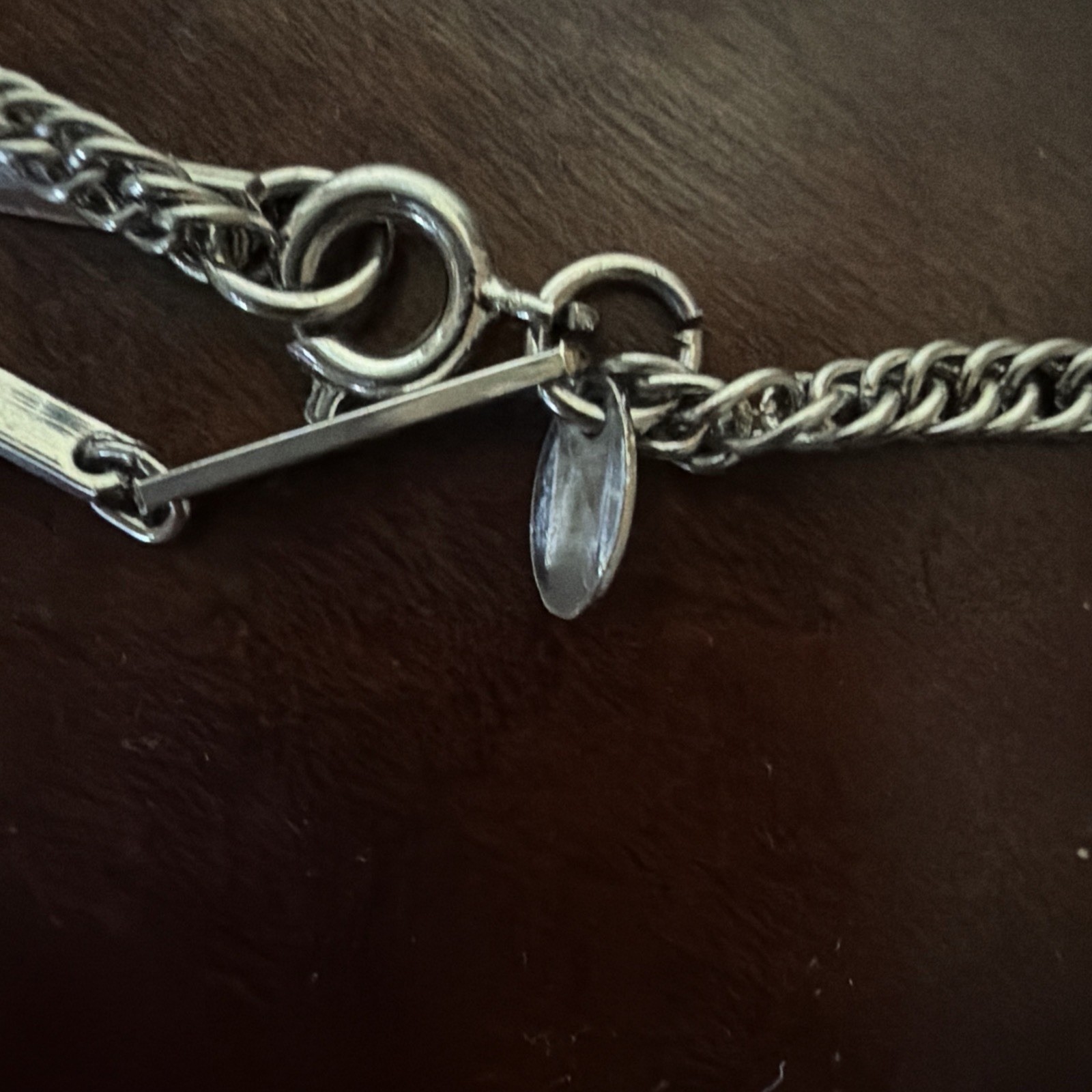 Silver Tone Double Strand 49” Long Necklace By Celebrity
