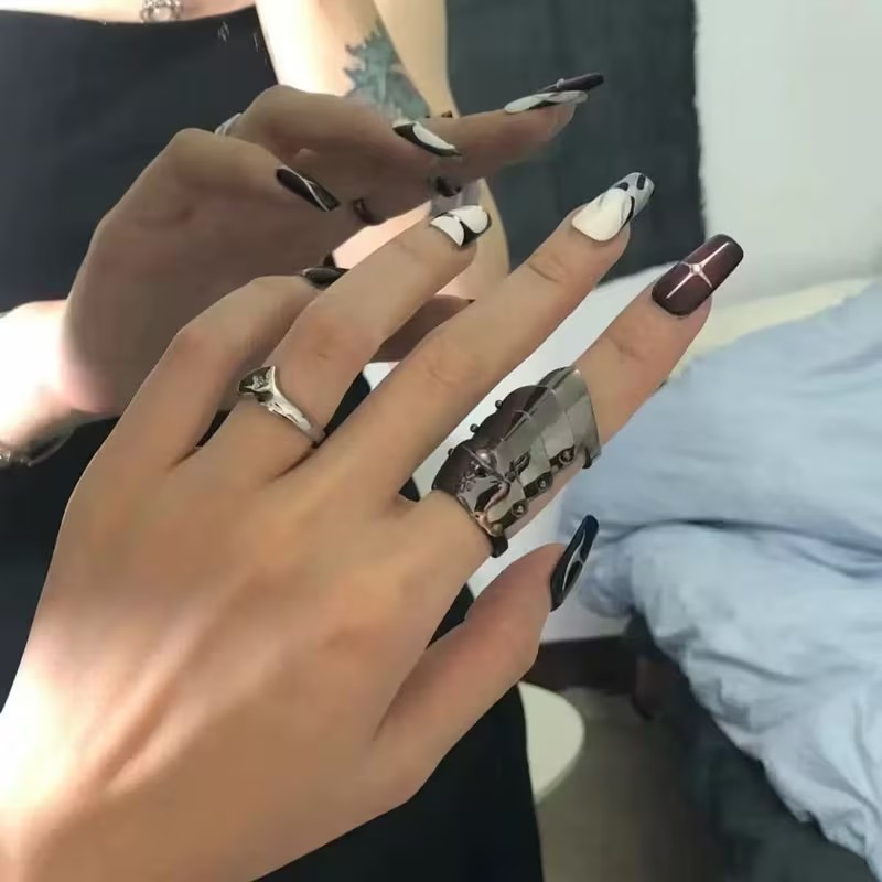 Mechanical Joint Statement Ring for Trendy Everyday Styling and Unique Gift