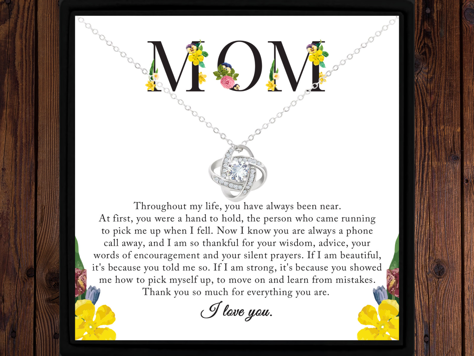 Gift for Mom from Son Gift for Mom from Daughter Necklace Gift Mom Birthday Gift