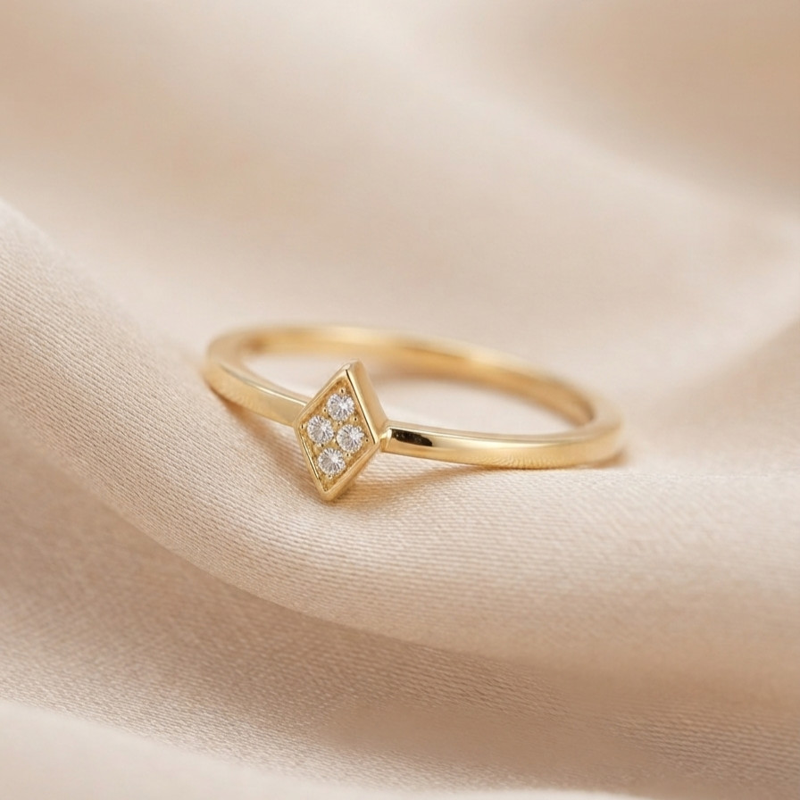 Anti Tarnish Ring, 18K Gold Plated, Stainless Steel Jewellery, Gift for Her