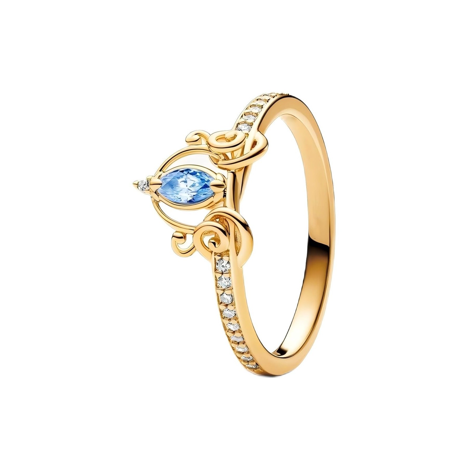 Princess Ring Fit Women Fashion Gifts 925 Sterling Silver DIY Jewelry (Cinder…