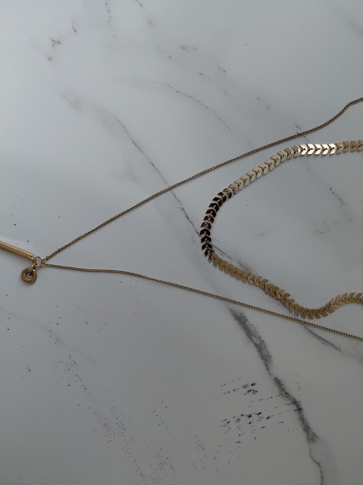 2 Nine West Gold Chains With pendant With 2 Adjustable locks For Different Sizes