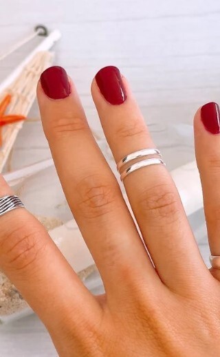 Christmas Women’s Gift Solid Metal Adjustable Double Band Toe Ring 925 SS