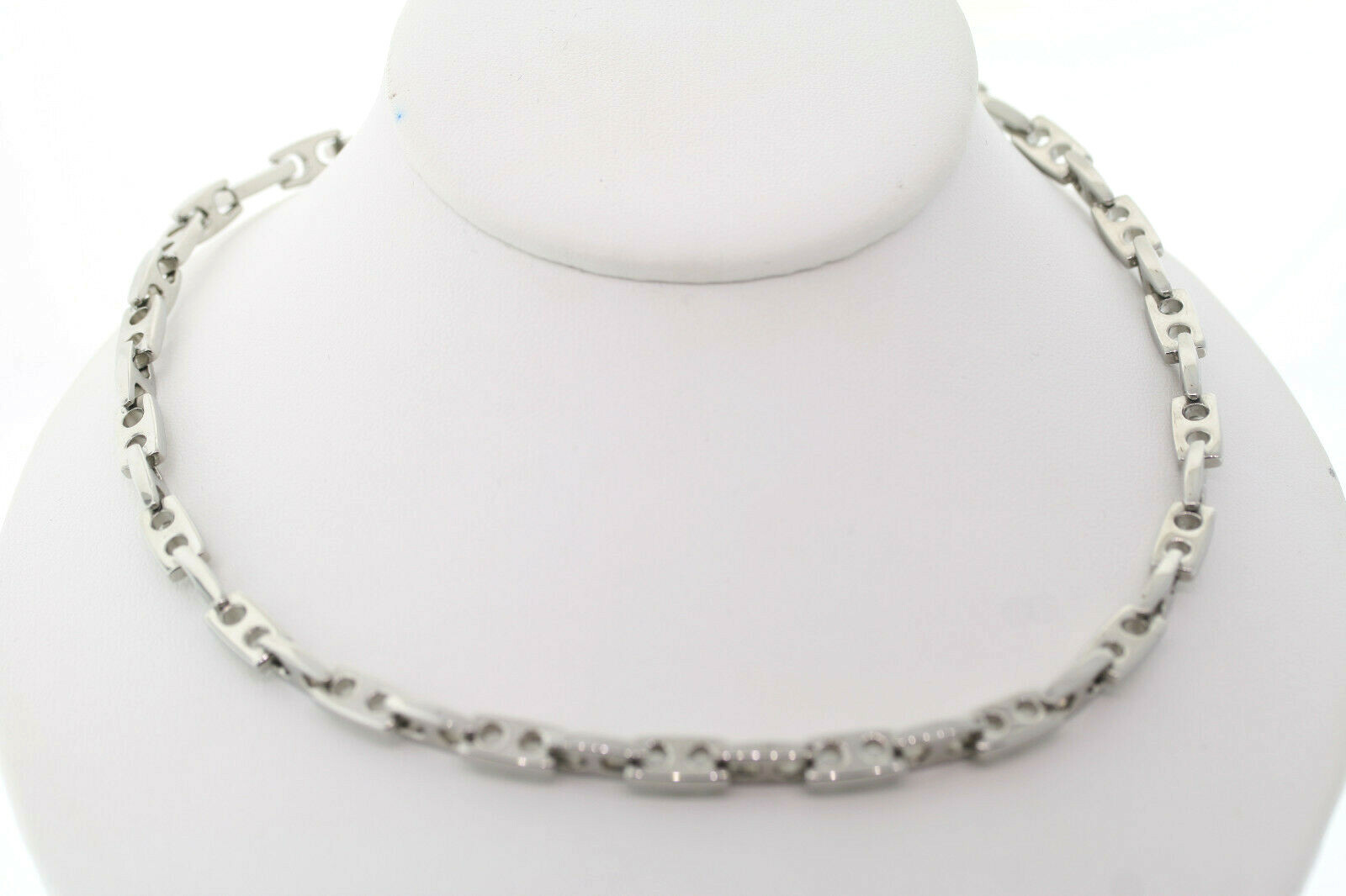 Men’s Stainless Steel 6.5mm Gear Link Necklace