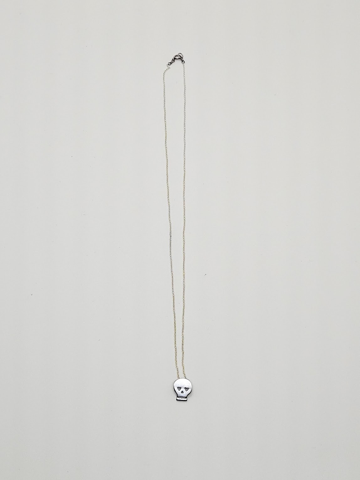 NEW in Box – Dogeared 18″ Sterling Silver Make A Wish SKULL Necklace