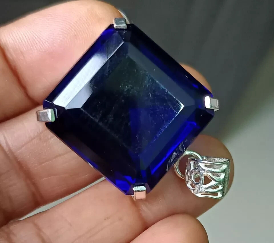 94.95 Ct EGL Certified Natural Topaz 925 Solid Silver Pendant Loose Gemstone