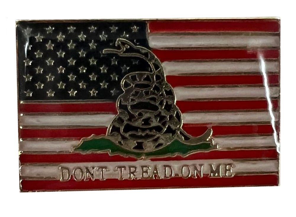 Trump 2024 USA Gadsden Don’t Tread On Me Motorcycle Hat Cap lapel Pin