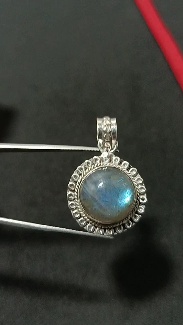BULK ! A+++ Labradorite Gemstone Pendant Wholesale Lot 925 Silver Plated Jewelry