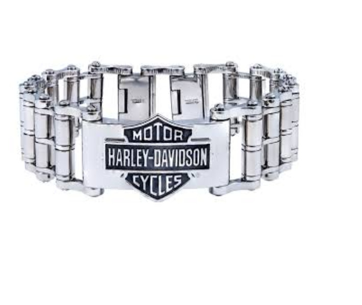 Harley Davidson Men’s Stainless Steel Primary Bike Chain Bracelet 215 / HSB0146