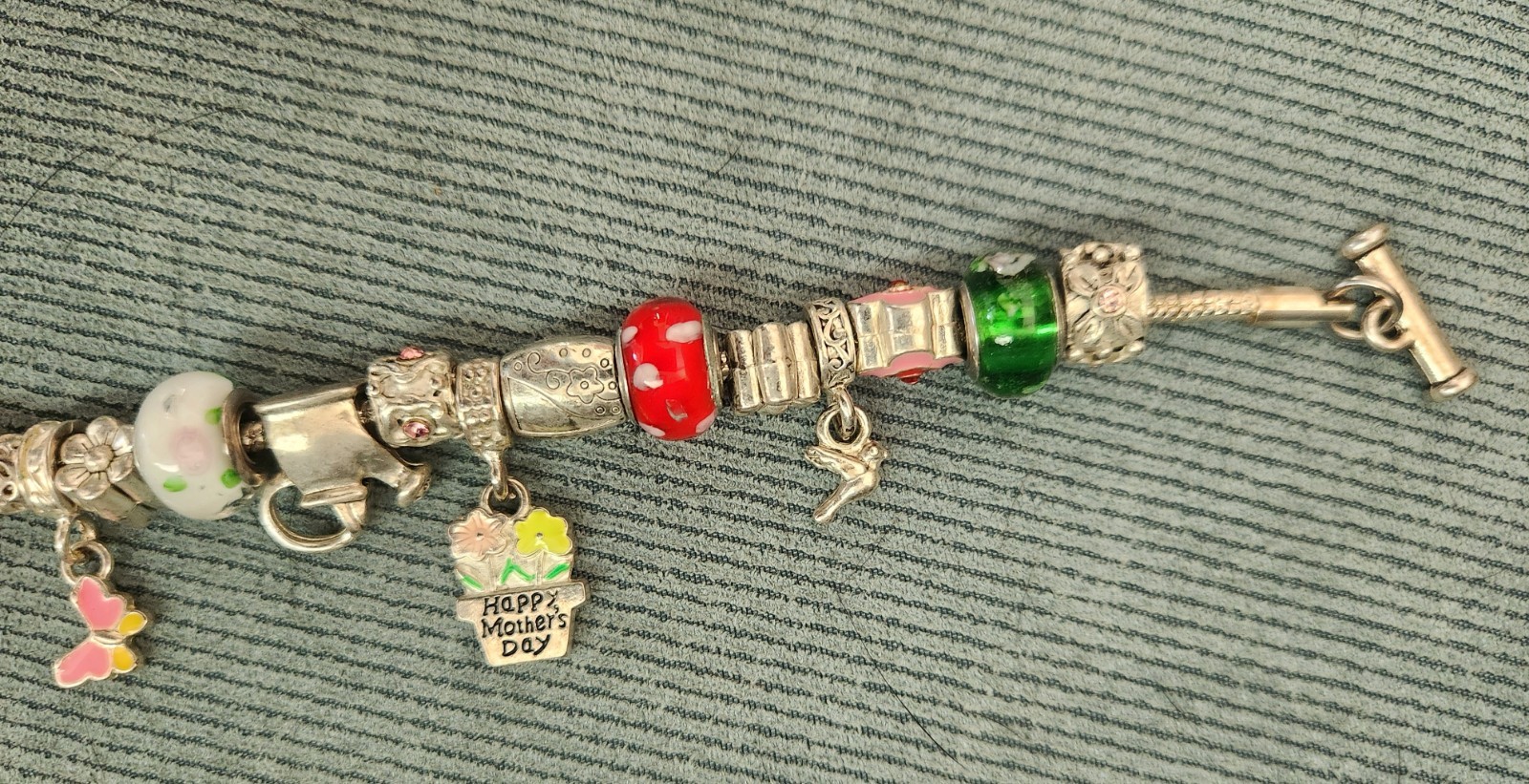 Willabee and Ward Monthly Charm Bracelet MAY Flowers Mothers Day