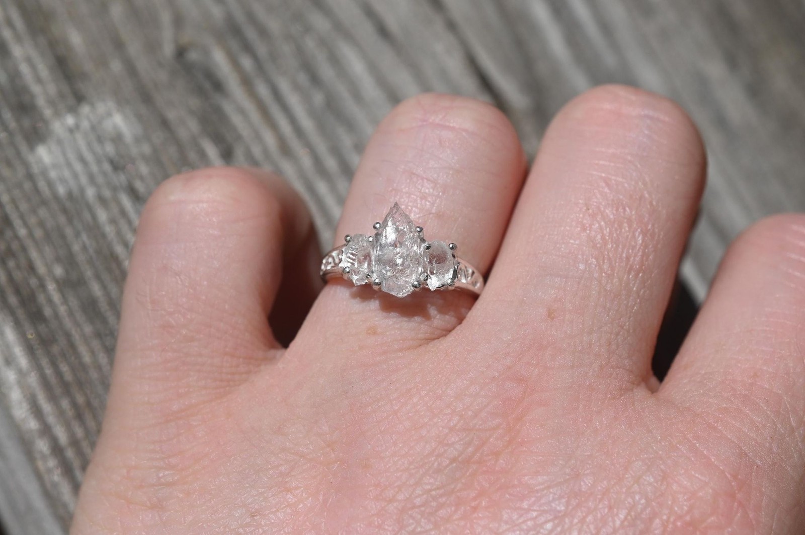 Engagement ring Lake county diamond sterling silver size 3 4 5 6 7 8 9 10 11 12