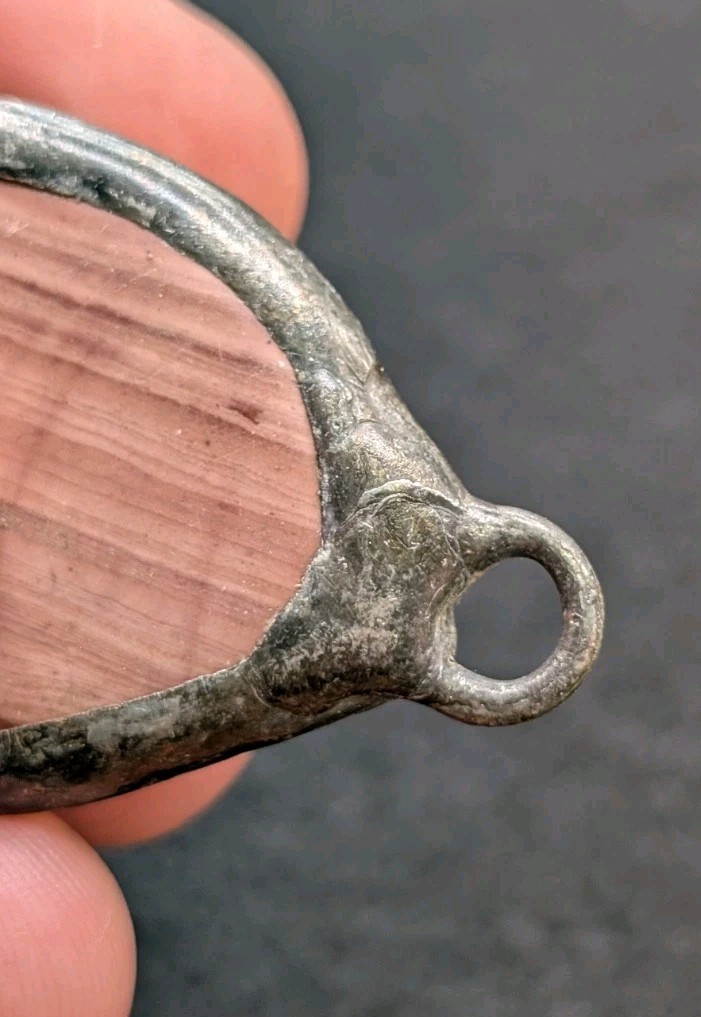 Statement Unique Earthy Boho Oval Pendant