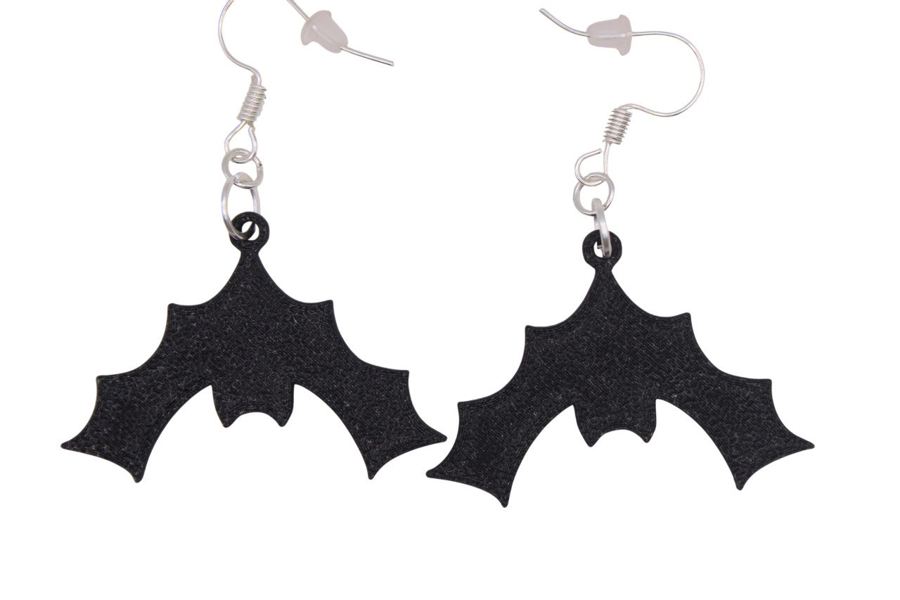 Bat Earrings – 3D Printed