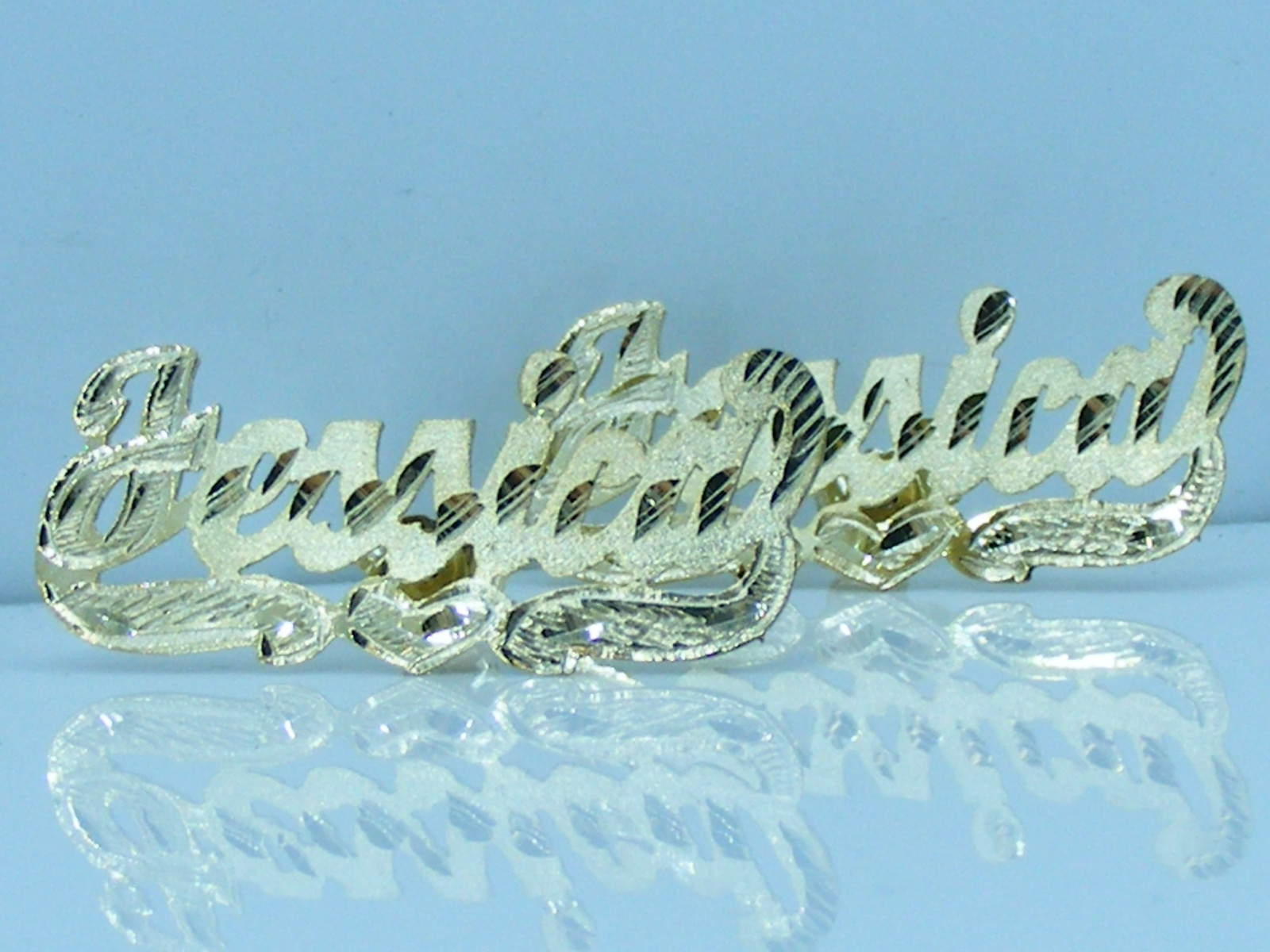 PERSONALIZED 14K GOLD PLATED 1″ STUD NAME EARRINGS ANY NAME UP TO 7 LETTERS FS6
