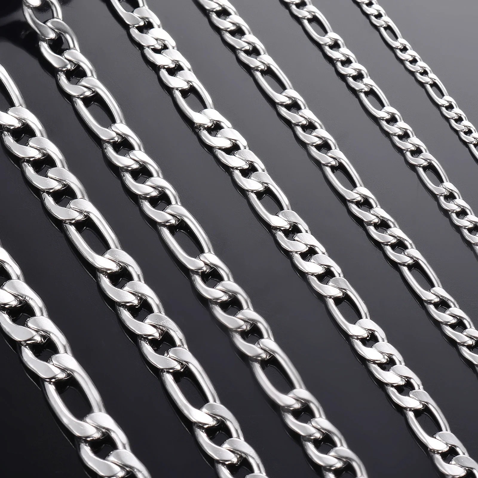 Solid 925 Sterling Silver Curb Chain Necklace Men Women Wedding Engagement Gift