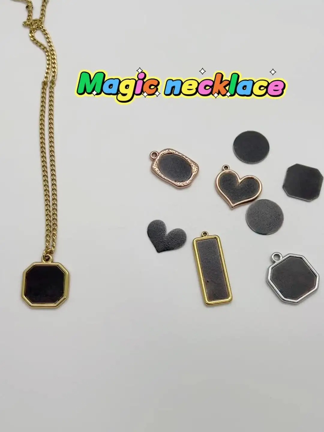 Personalized Heat-Activated Magic Necklace Customized Hidden Picture