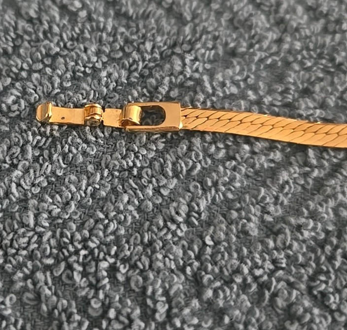 Vintage 7″ Gold Tone Bracelet CZ Majesty Collection Cubic Zirconia Made in Korea