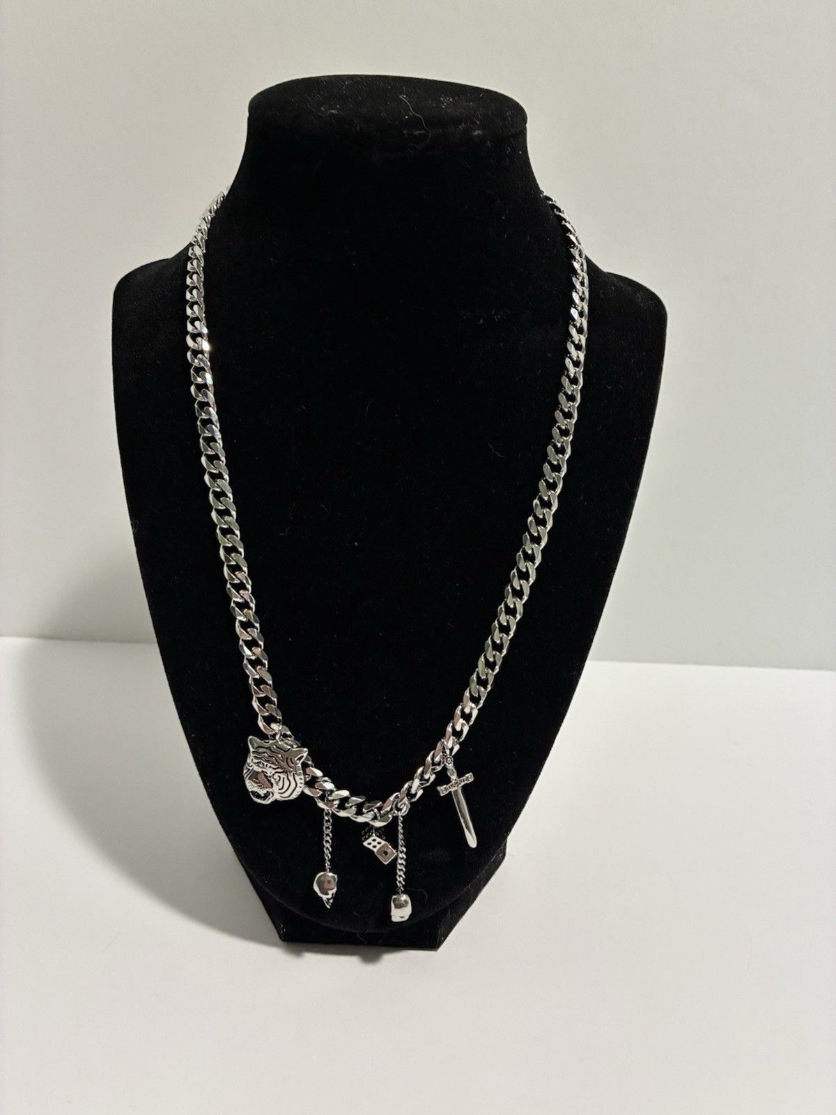 Billie Eilish Dalmata Chain Necklace Stainless Steel 21 in