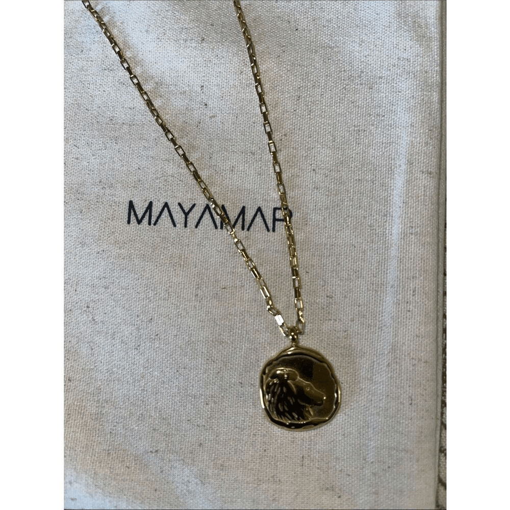 Gold Leo Zodiac Lion Pendant Necklace – Women Jewelry