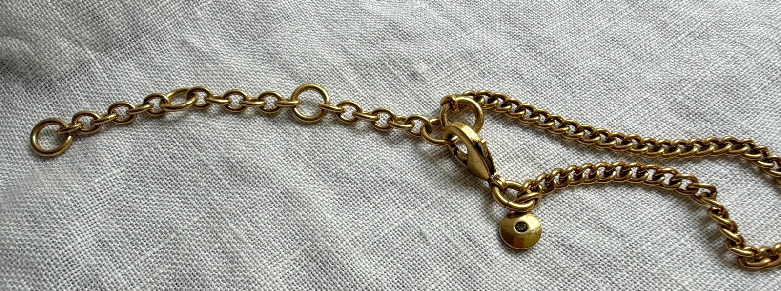 J. Crew orange teardrop crystal stone gold tone necklace gently worn