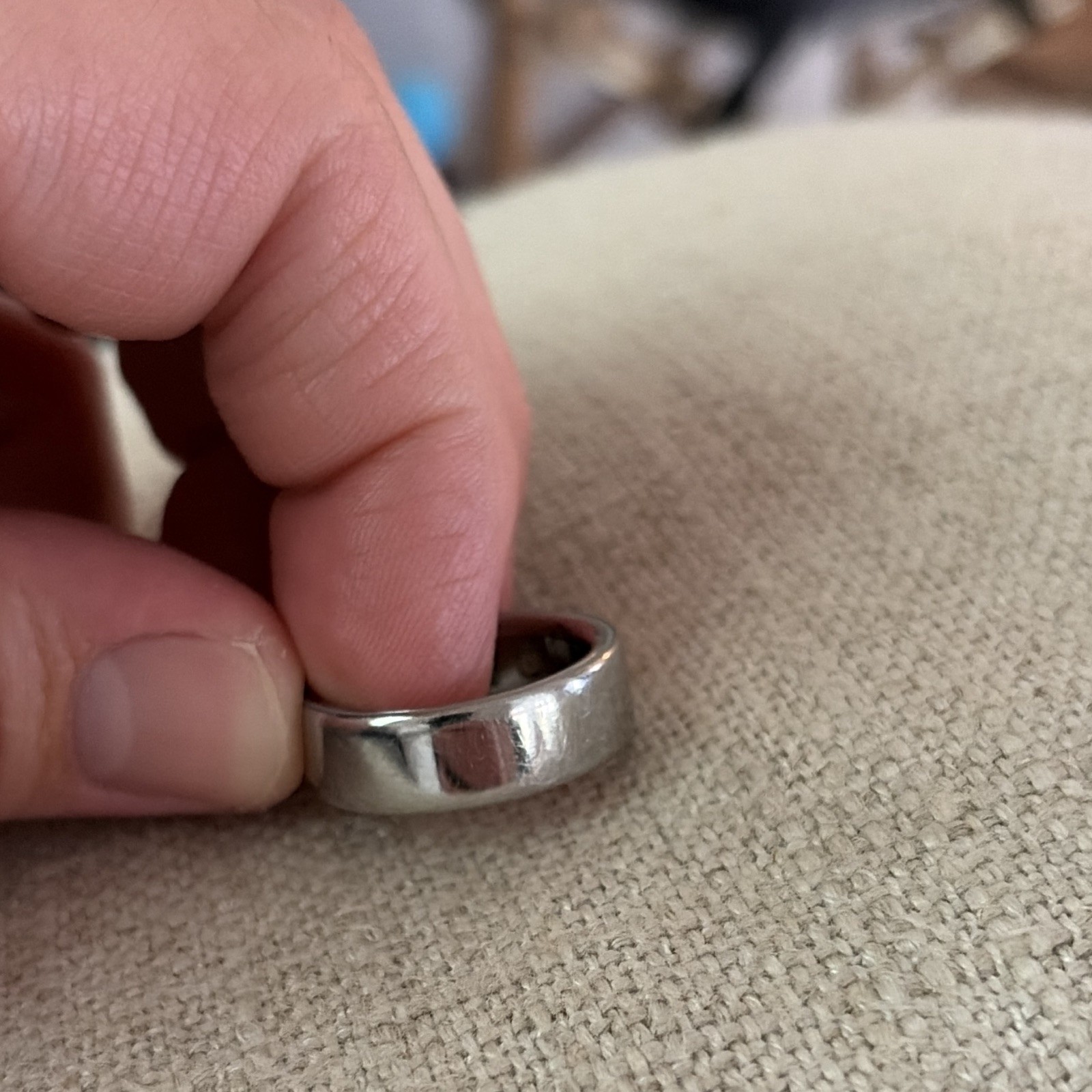 Oura Ring 4 Size 11 Silver Titanium