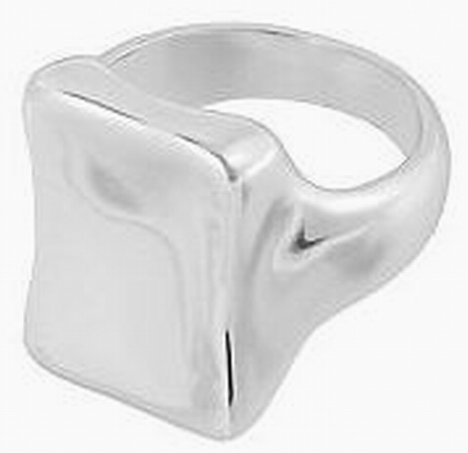 Robert Lee Morris Rectangle Tablet Ring RLM SOHO Silverplate Size 7 NWT