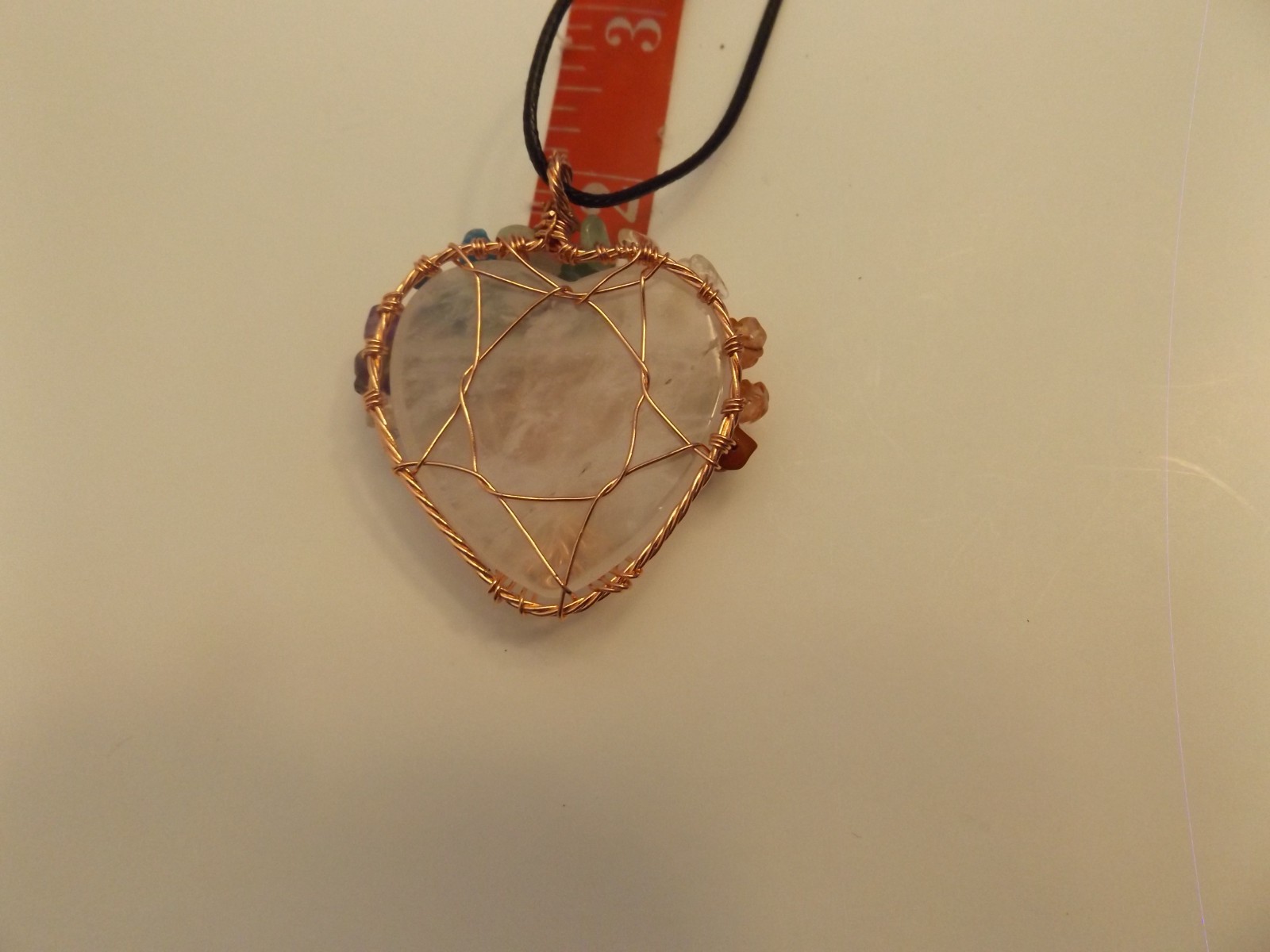 Tree of life crystal wire wrap pendant
