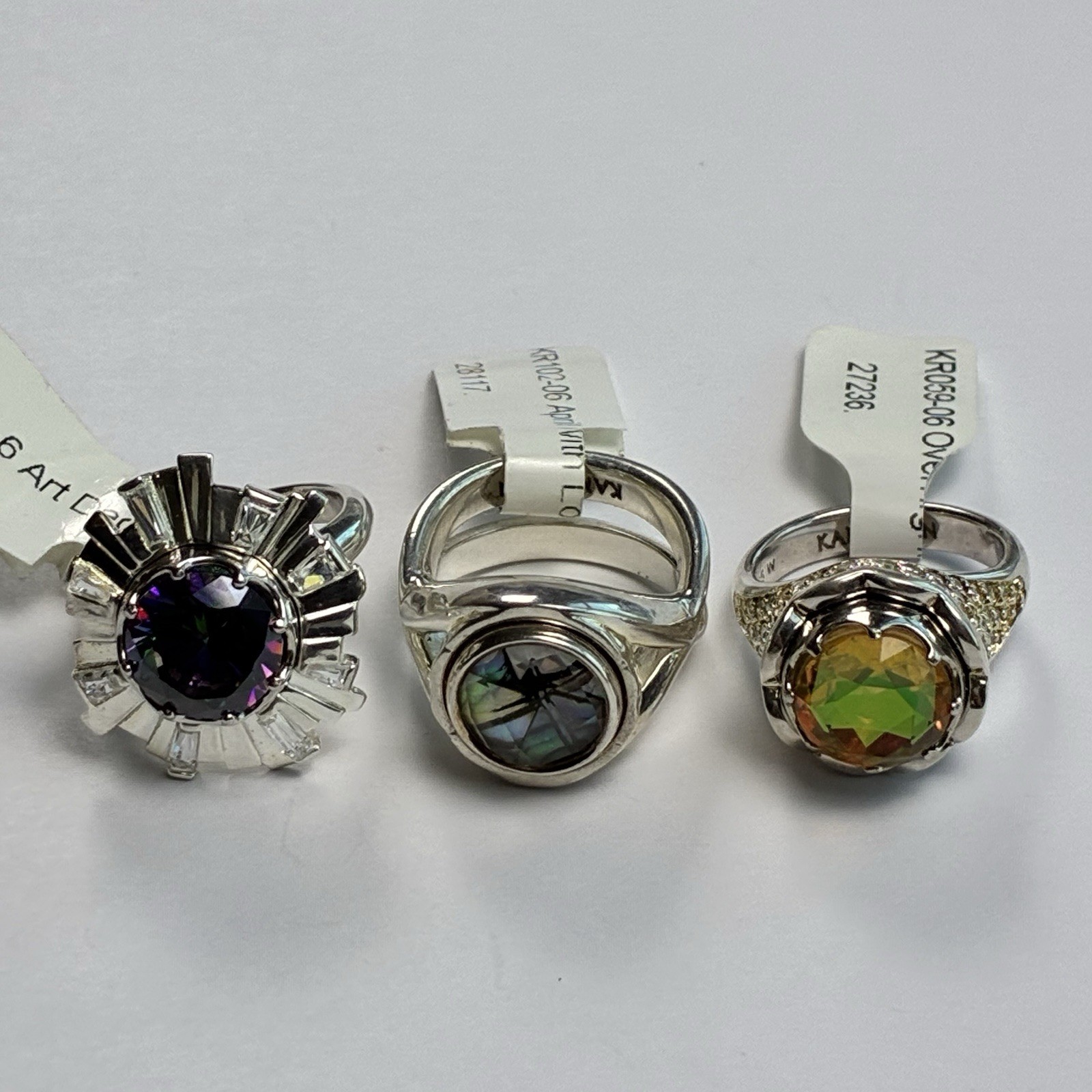NWT Kameleon Jewel Pop Rings All Size 6 Set of 3 Rings And 3 Pops Rare!