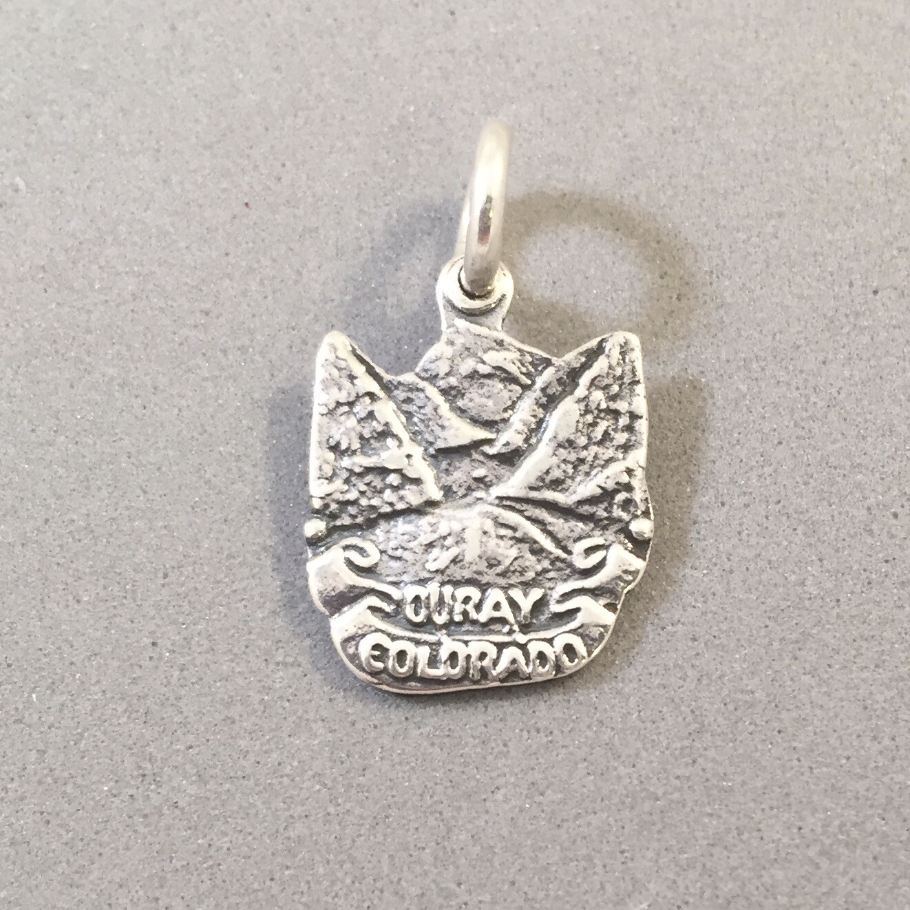 .925 Sterling Silver OURAY CHARM Colorado Pendant NEW 925 TW34
